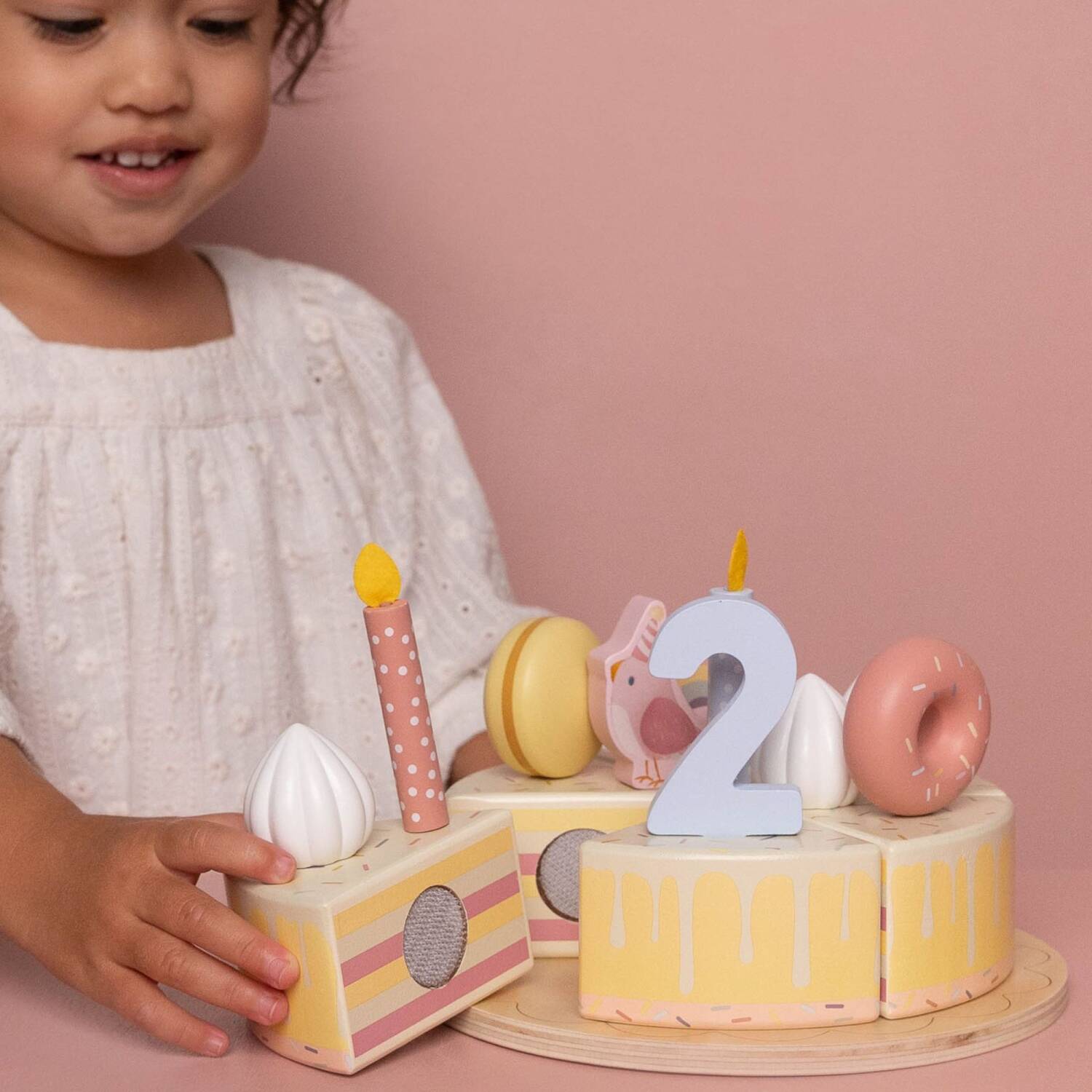 Little%20Dutch%20-%20Ahşap%20Doğumgünü%20Pastası%20Pembe