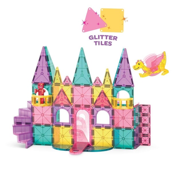Magna-Tiles%20Castle%20DLX%20+%20microMAGS%20-%20Prenses%20Şatosu%2048%20Parça