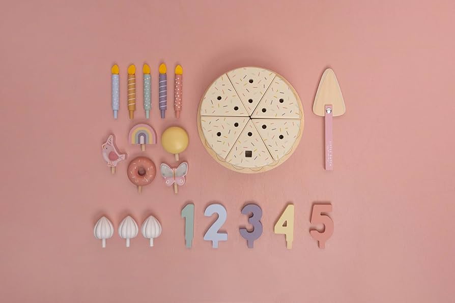 Little%20Dutch%20-%20Ahşap%20Doğumgünü%20Pastası%20Pembe