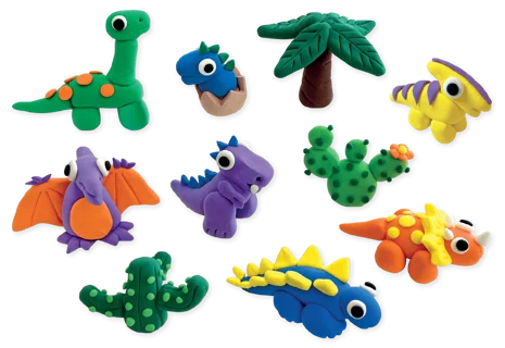 Floss & Rock Clay And Play Hava İle Kuruyan Kil Seti/ Dino