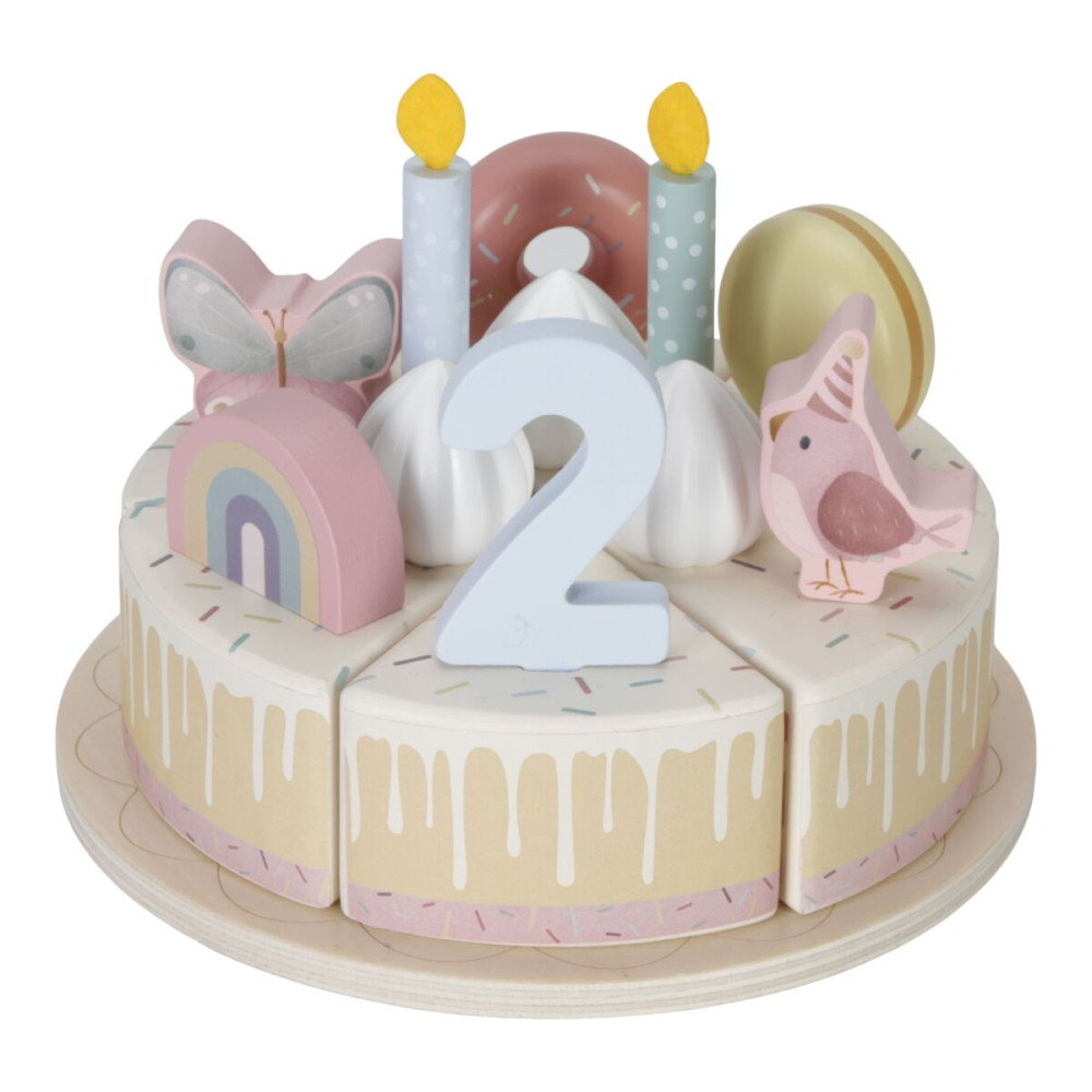 Little%20Dutch%20-%20Ahşap%20Doğumgünü%20Pastası%20Pembe
