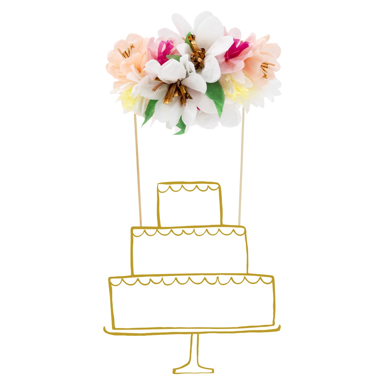 Meri%20Meri%20-%20Flower%20Bouquet%20Cake%20Topper%20-Çiçek%20Buketi%20Pasta%20Süsü