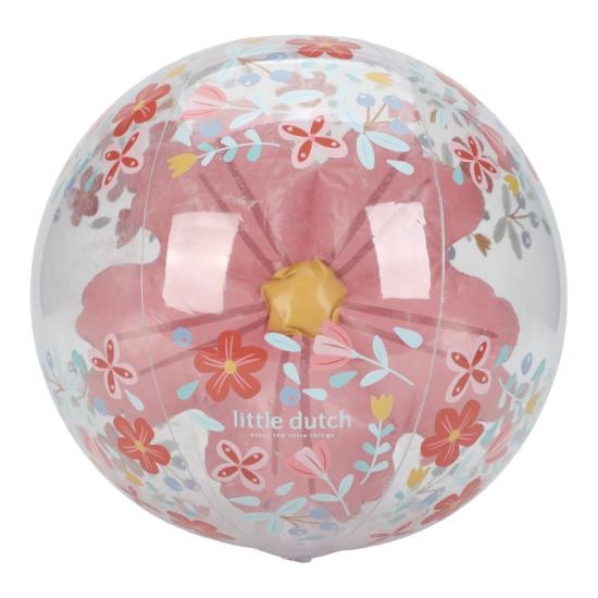 Little Dutch -  Plaj topu 3D Figür Pembe Çiçekler