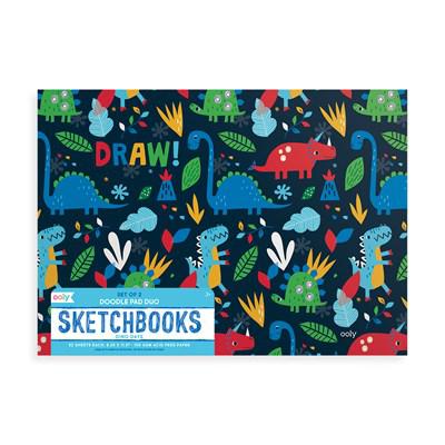 Ooly Doodle Pad 2li Resim Defteri - Dino Days