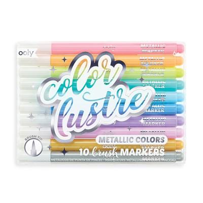 Ooly Color Lustre Fırça Uçlu 10’lu Metalik Kalem