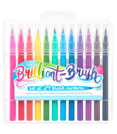 Ooly Brilliant Brush Fırça Uçlu 24lü Keçeli Kalem