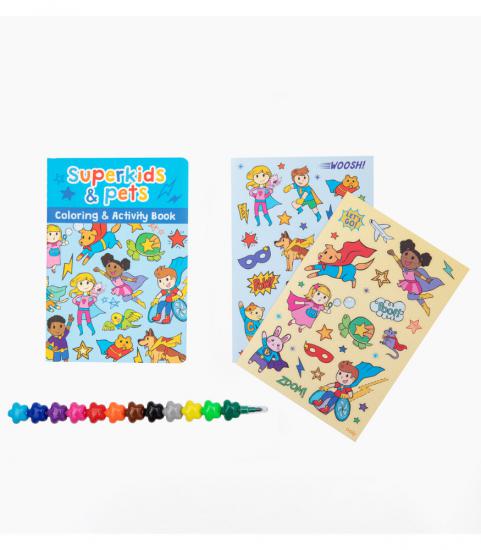 Ooly Mini Traveler Boyama & Aktivite Çantası - Superkids & Pets