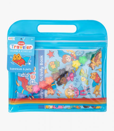 Ooly Mini Traveler Boyama & Aktivite Çantası - Superkids & Pets