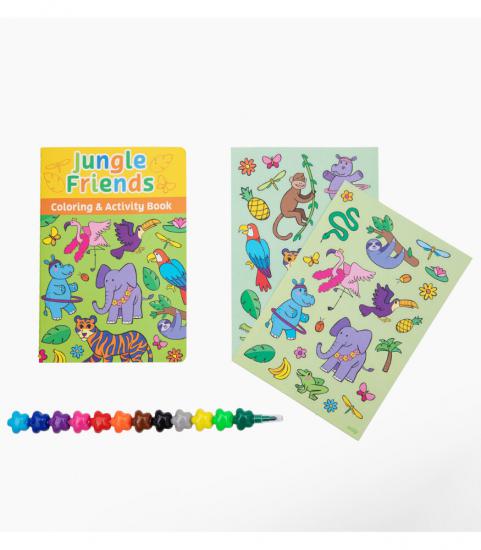 Ooly Mini Traveler Boyama & Aktivite Çantası - Jungle Friends