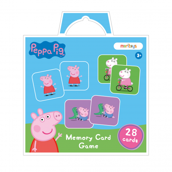 Moritoys - Peppa Pig Memory Card Game: 28 Kartlı Hafıza ve Eşleştirme Oyunu 