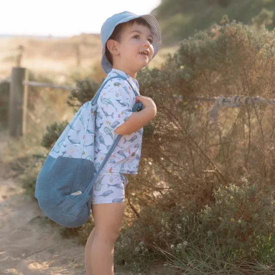 Little Dutch - Plaj çantası - Mavi / Deniz Yaşamı