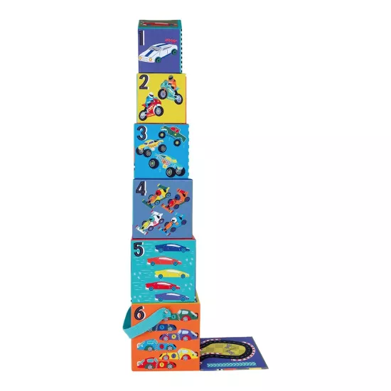 Floss & Rock Ahşap Figürlü Küpler / Cars /Arabalar