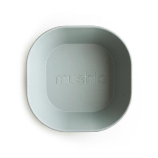 Mushie İkili Kare Yemek Kasesi - Sage