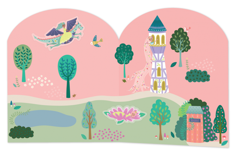 FLOSS & ROCK Tak Çıkart Sticker Oyun Sahnesi/ Fairy Tale *YENİ*