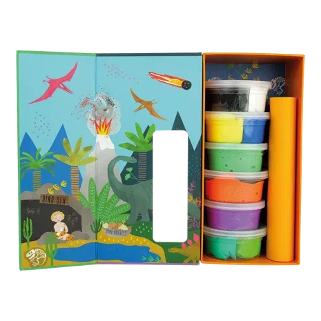 Floss & Rock Clay And Play Hava İle Kuruyan Kil Seti/ Dino