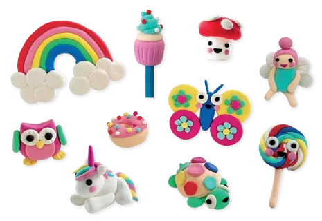 Floss & Rock Clay And Play Hava İle Kuruyan Kil Seti/ Rainbow Fairy