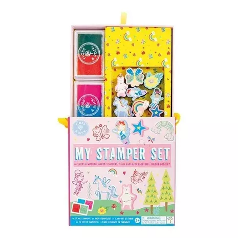 Floss & Rock Stamper Ahşap Baskı Seti / Rainbow Fairy