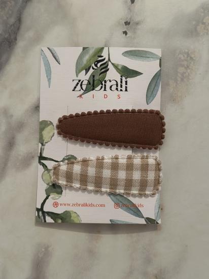 Kahve/Kahve Pötikare Klips Toka