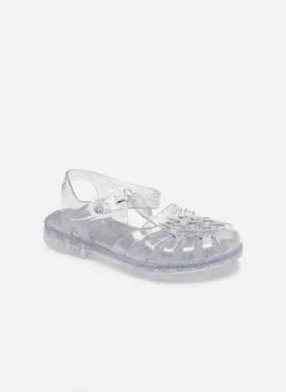 MEDUSE SUN ARGENT PAILLETE SANDALS