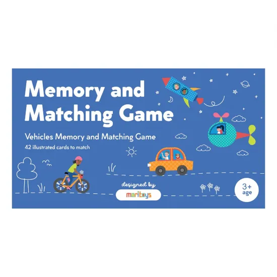 Moritoys - Memory and Matching Game: Vehicles - 42 Kartlı Araçlar Hafıza ve Eşleştirme Oyunu