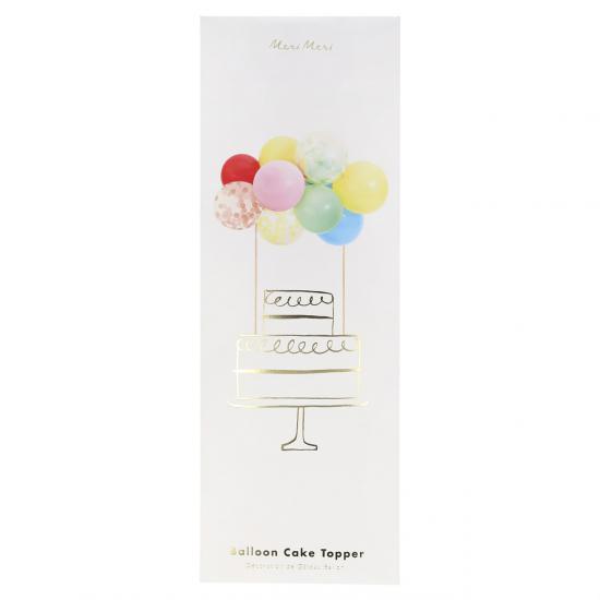 Meri Meri - Rainbow Balloon Cake TopperKit - Renkli Balonlar Pasta Süsü