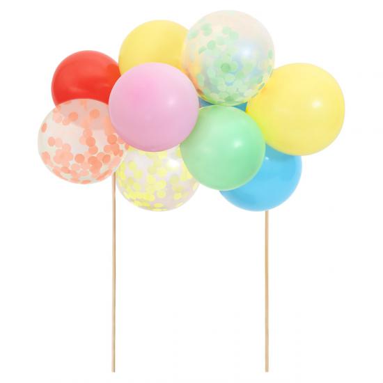 Meri Meri - Rainbow Balloon Cake TopperKit - Renkli Balonlar Pasta Süsü