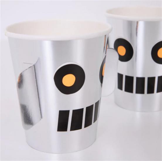 Meri Meri - Robot Cups - Robot Bardaklar -8’li