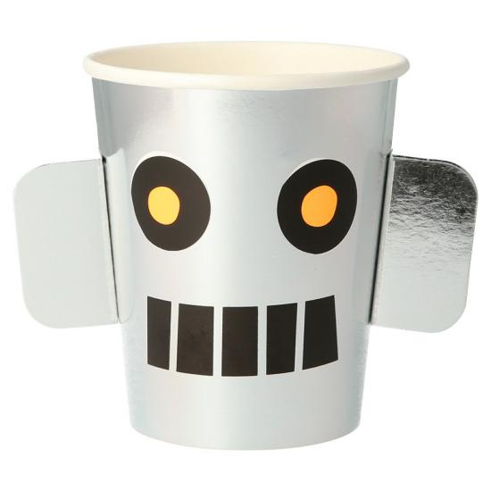 Meri Meri - Robot Cups - Robot Bardaklar -8’li
