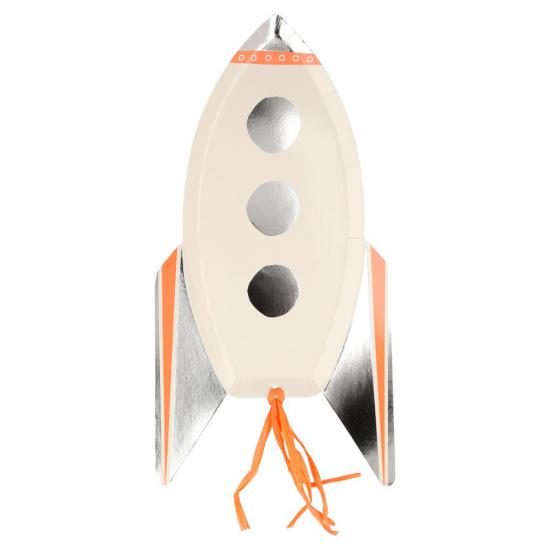 Meri Meri - Rocket Plates - Roket Tabaklar- 8’li