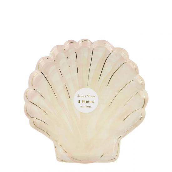 Meri Meri - Shell Plates - Deniz KabuğuTabak